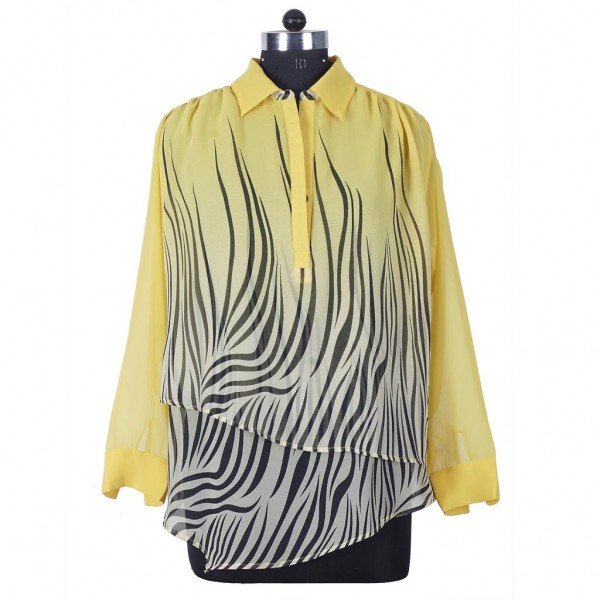 Summer Printed Georgette Blouse