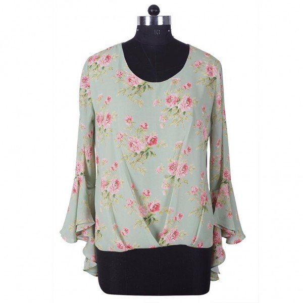 Classic Summer Motif Print Blouse II