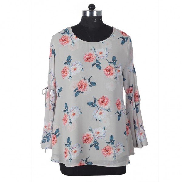 Floral Print Georgette Blouse