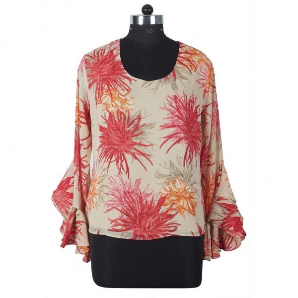 Long Sleeve Georgette Blouse
