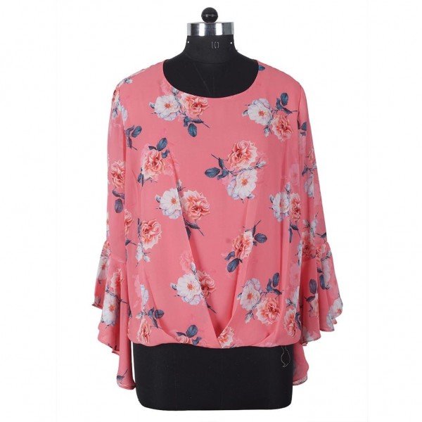 Classic Summer Motif Print Blouse