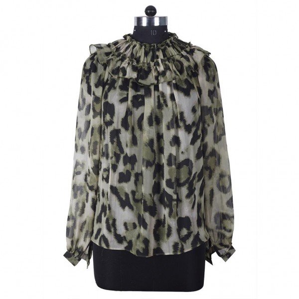 Leopard Print Blouse