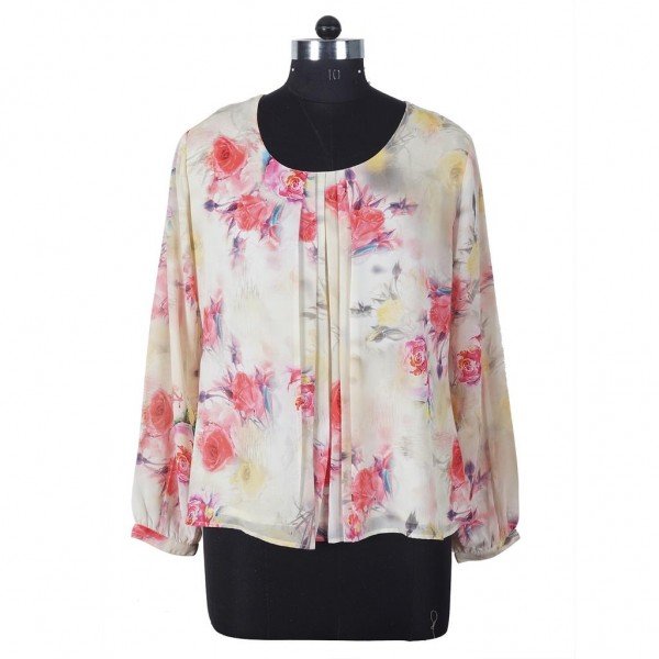 Floral Motif Printed Blouse