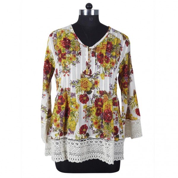Classic Summer Lace Blouse