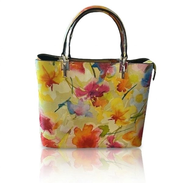 Floral Printed Hand Bag