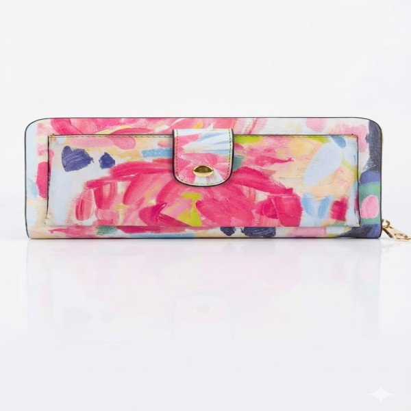 Floral Printed Leather Bag