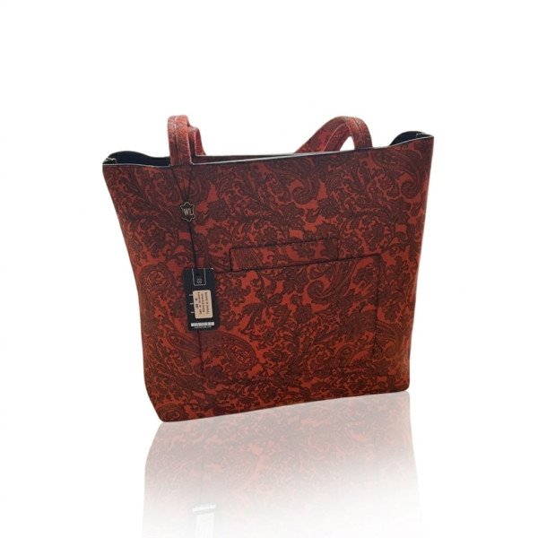 Red Crimson Paisley Bag