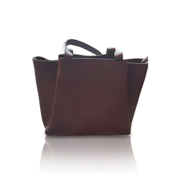 Wine Goat Leather Hand Bag