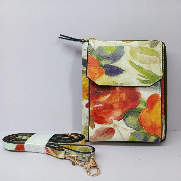 Floral Leather Bag