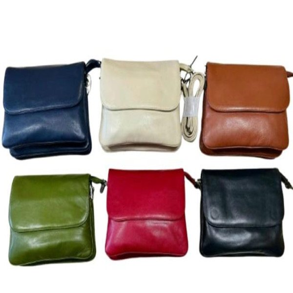 Zipper bag with multi pocket cross over bag
