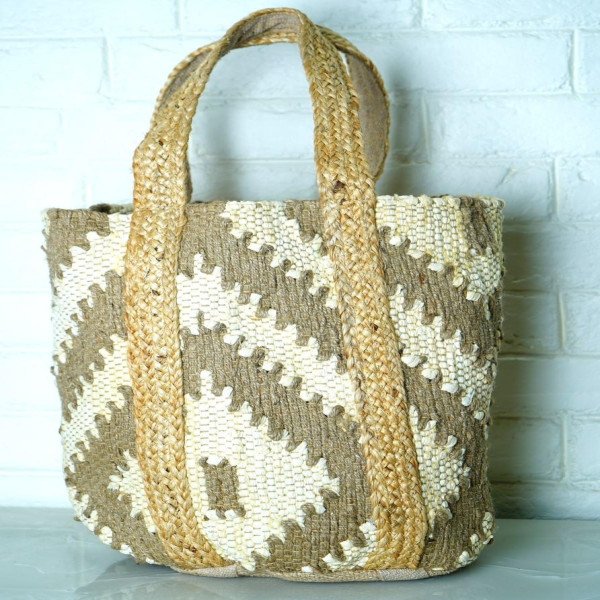 Handwoven Jute Tote Bag