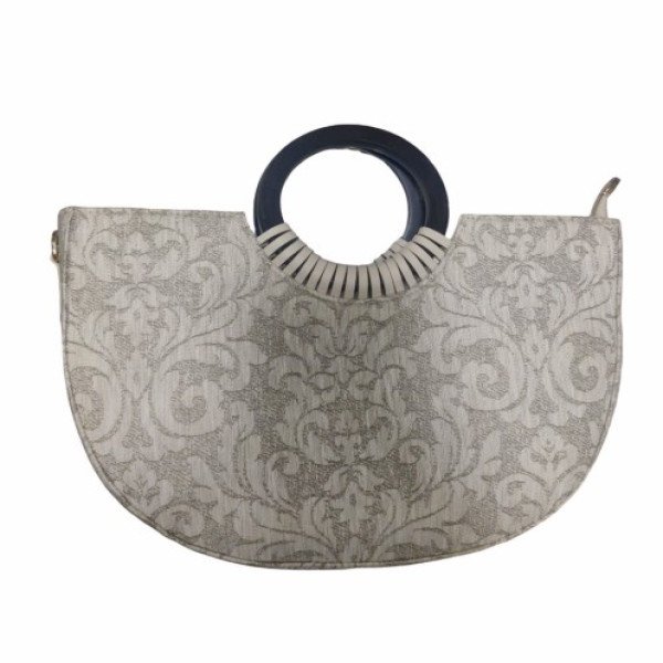 BEIGE WOVEN FABRIC BAG