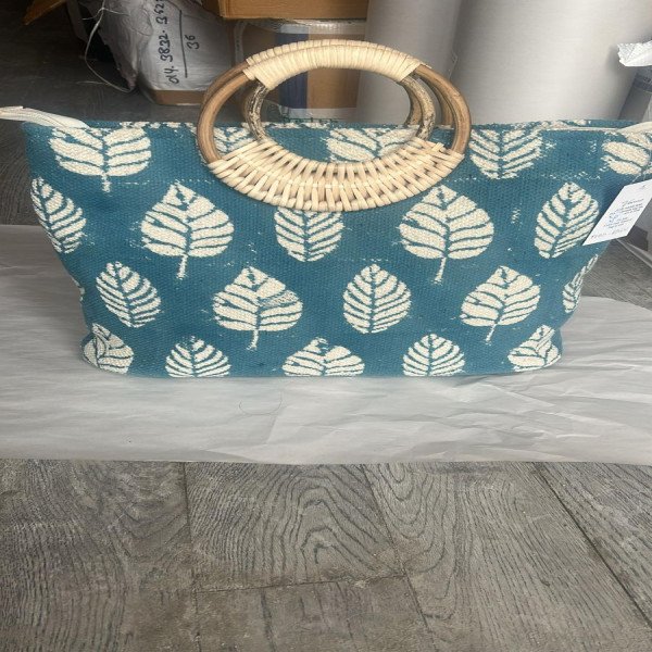 The Green Fern Jute Tote Bag