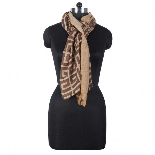 Mixed Print Lightweight Scarf